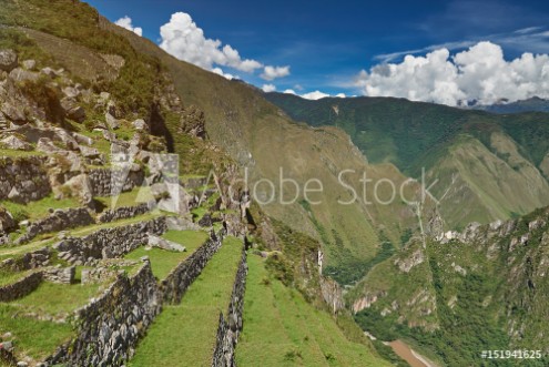 Picture of Stone inca terraces with grass